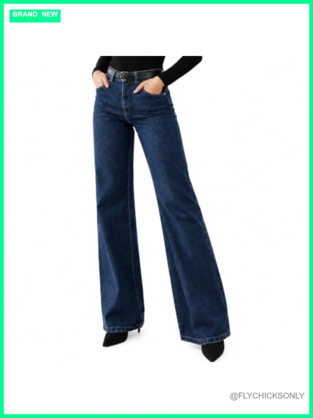 High Waisted Straight Leg Stretchy Jeans Slim Fit Tummy Control Pants
